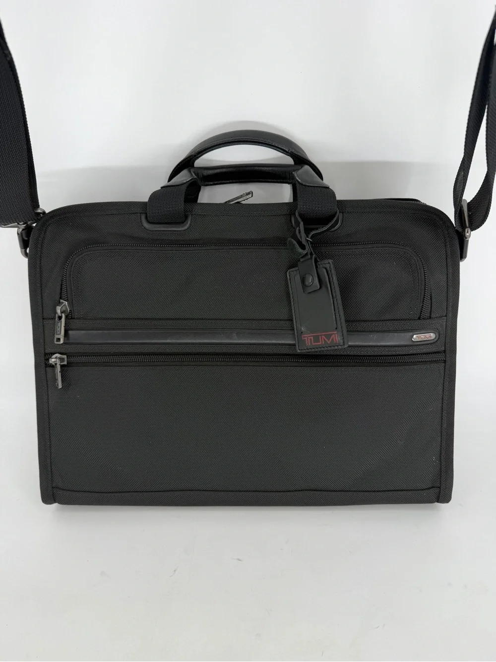 Tumi Alpha Ballistic Nylon Slim Laptop Portfolio Briefcase - Black